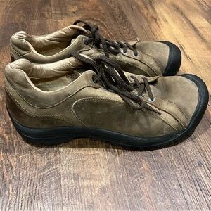 Keen Briggs hiking shoes Mens size 15 leather‎ rubber sole brown black outdoor